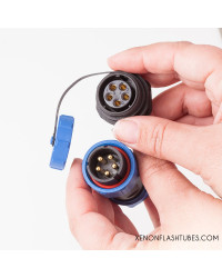 5P Flash head connector, Heavy duty Xenon flash tube lamp connector plug