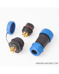 5P Flash head connector, Heavy duty Xenon flash tube lamp connector plug