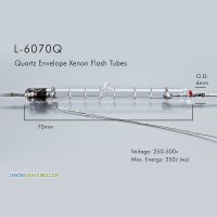 L-6070Q UV Quartz Xenon Flashtube 6.0x70mm IPL Lamp