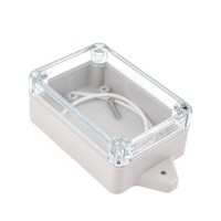 Clear Enclosure with tabs - Plastic Project box 85x58x33mm - Flash Strobe alarm housing