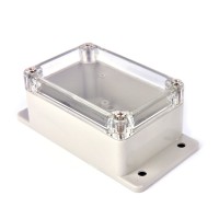 Clear Enclosure with tabs - Plastic Project box 100x68x50mm - Flash Strobe alarm housing