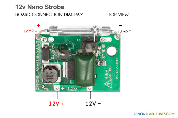 12v Nano Strobe Compact flash for Warning lights strobe lights wiring diagram 