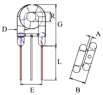 Spiral Helical Xenon Flash tube lamp drawing